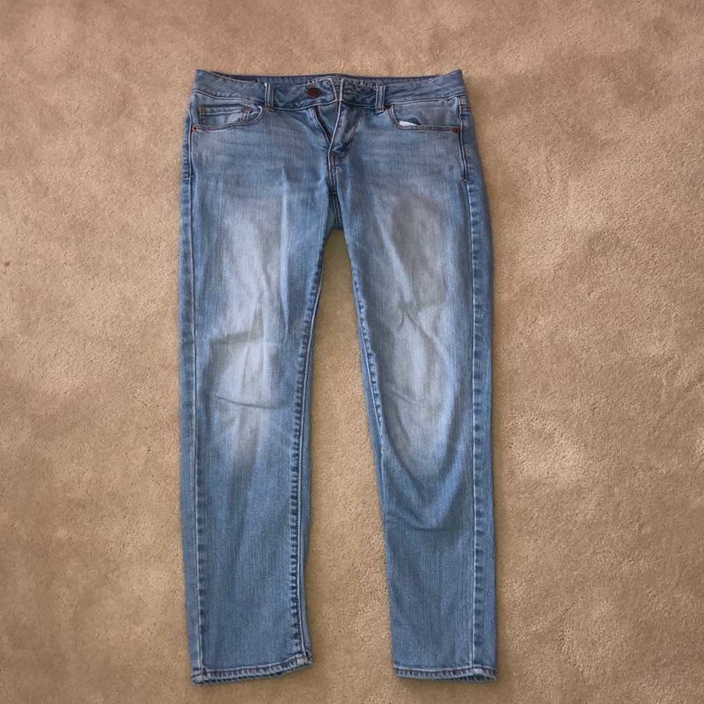 Light Wash AE Skinny Jeans